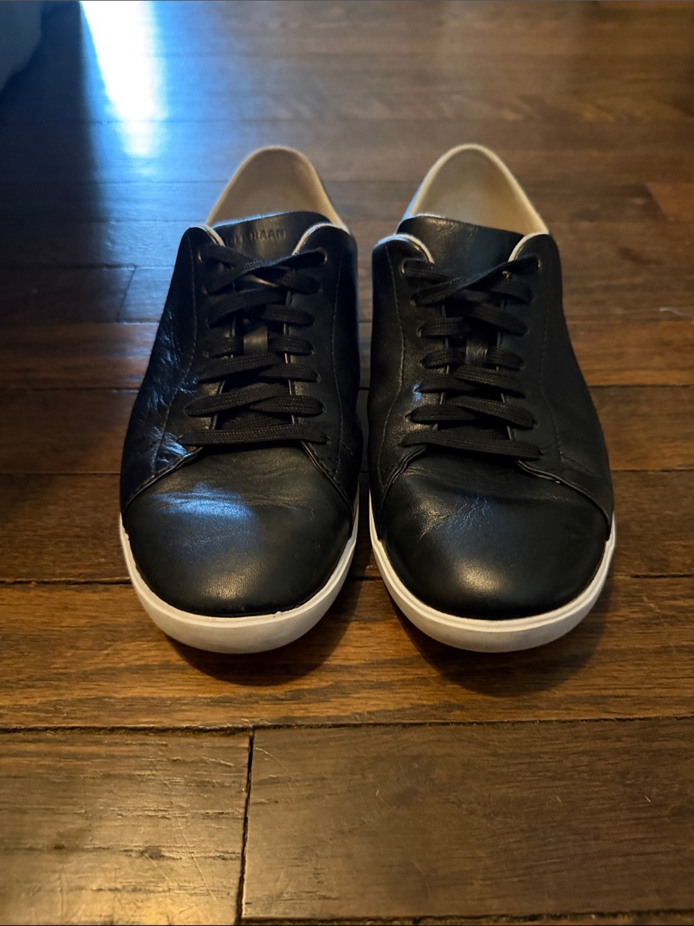 Cole Haan Grand Crosscourt Women’s 9B Black Leather Sneakers W11175